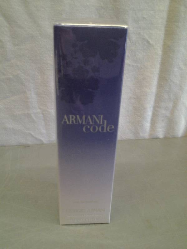 lot 10 image: Giorgio Armani- Armani Code Eau de Parfum Spray 2.5 Oz. Unopened ($70.00)