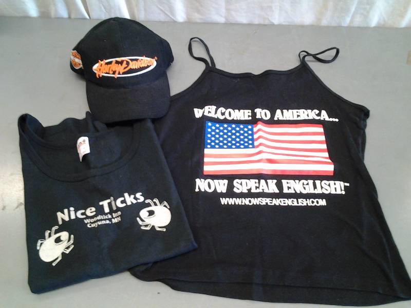 lot 52 image: New Harley Davidson Cap & 2-Tank Tops