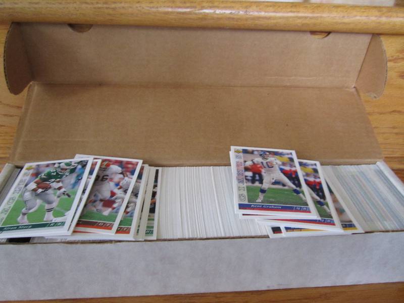 Box of 1993 upperdeck football card...