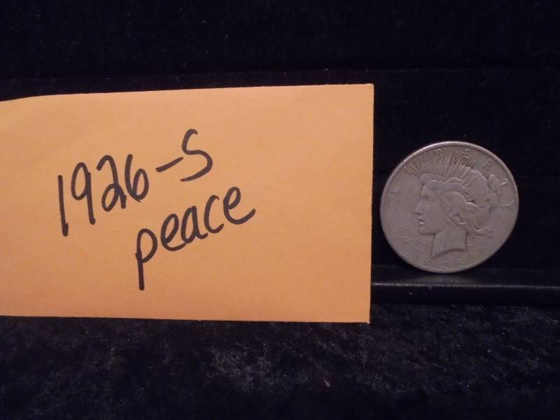 1926-S Peace Dollar, 90% Silver