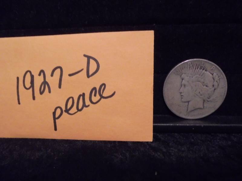 1927-D Peace Dollar, 90% Silver