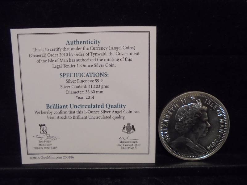 Angel Coin, 1oz Silver, COA Included
