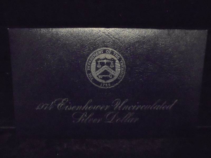 1974 Eisenhower Uncirculated Silver Dollar, 40% Silver
