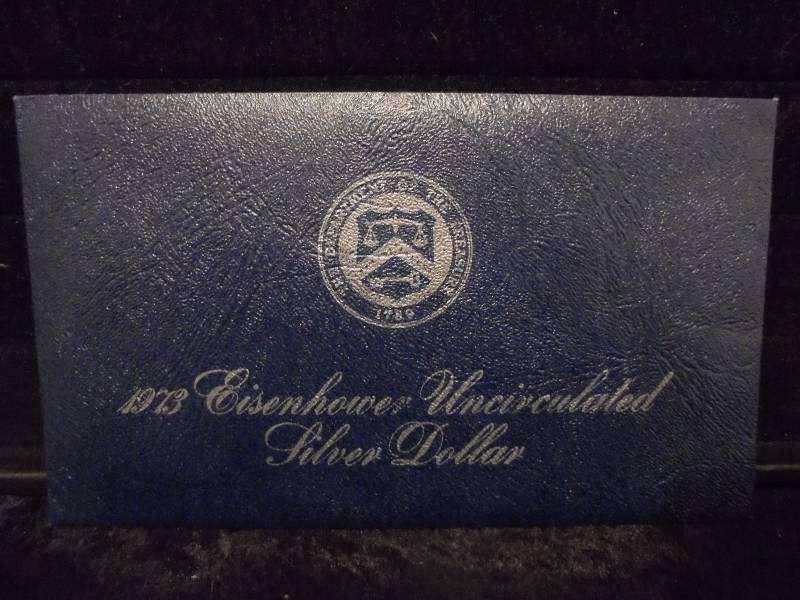 1973 Eisenhower Uncirculated Silver Dollar, 40% Silver