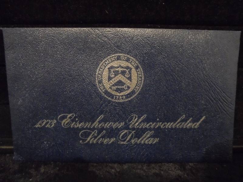 1973 Eisenhower Uncirculated Silver Dollar, 40% Silver