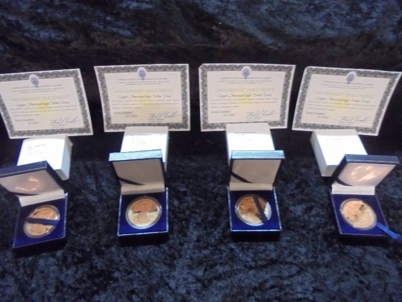 Lot of 4, 2013 Copper American Eagle