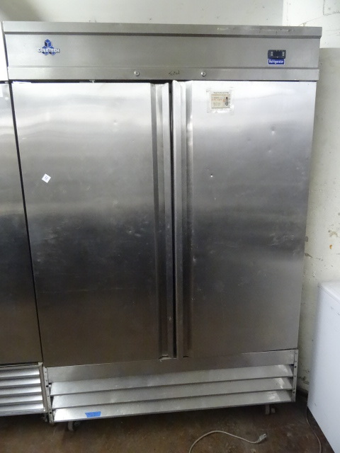 lot 11 image: Cold Tech Double Door Stainless Refrige