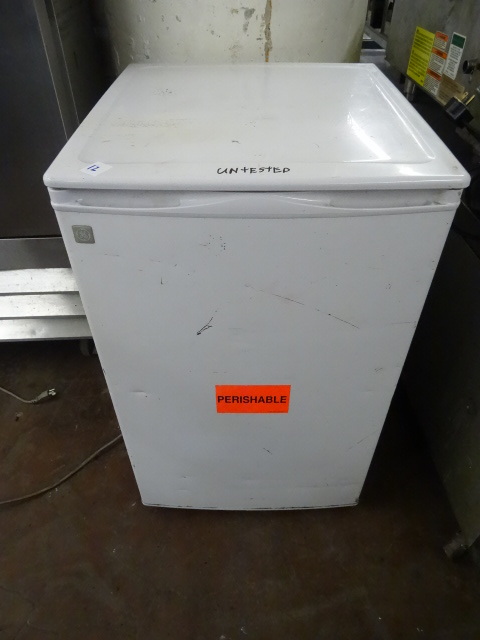 lot 12 image: GE Dorm Fridge Model TAX4DNCWH