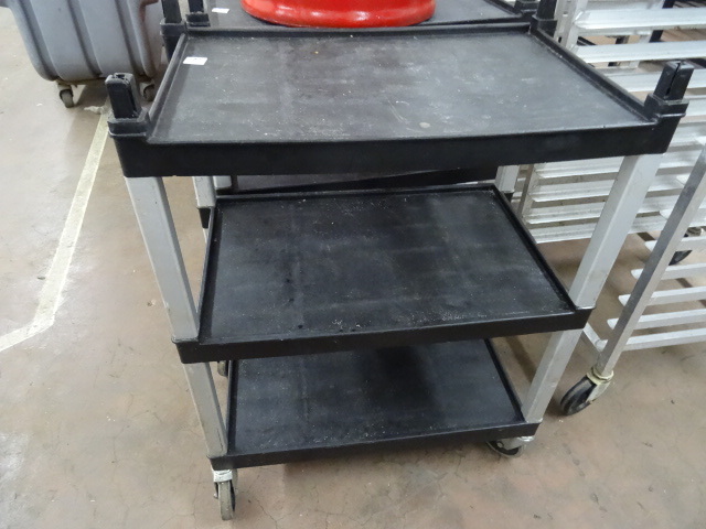 lot 24 image: 3 Tier Cart On Wheels 27 X 16 X 36
