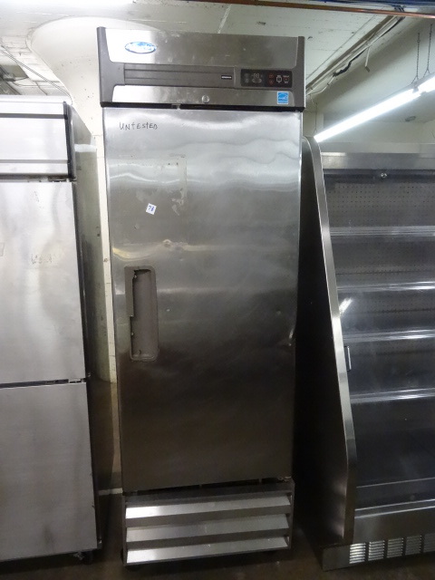 lot 78 image: Superior Single Door Stainless Fridge