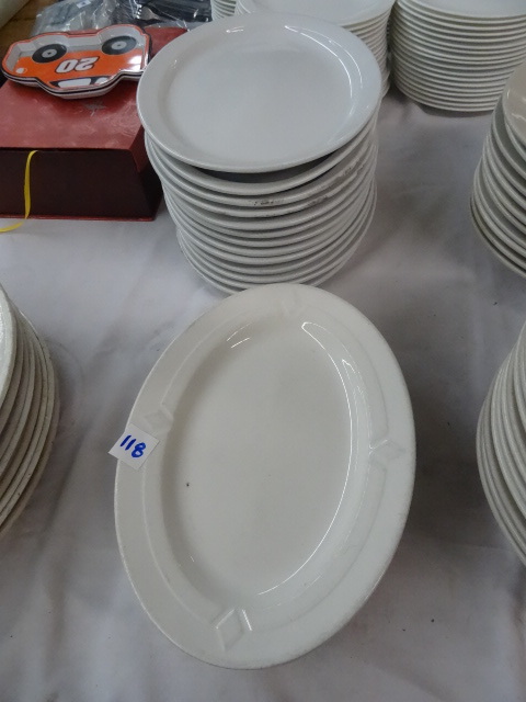 lot 118 image: 2 Stacks of Oval Plates