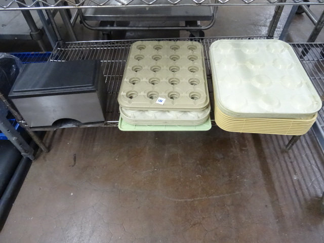 lot 150 image: Straw Dispenser. Misc Specialty Trays