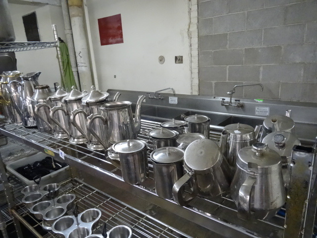 lot 183 image: Misc Stainless Tea and Coffee Disp