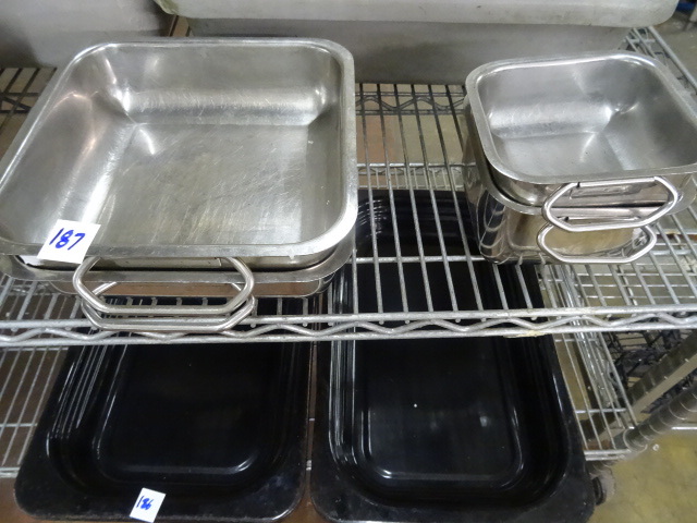 lot 187 image: 4 Different Sized Pans with Handles