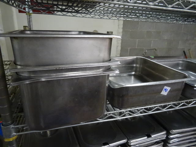 lot 190 image: 12 Different Sized Pans  8 Lids