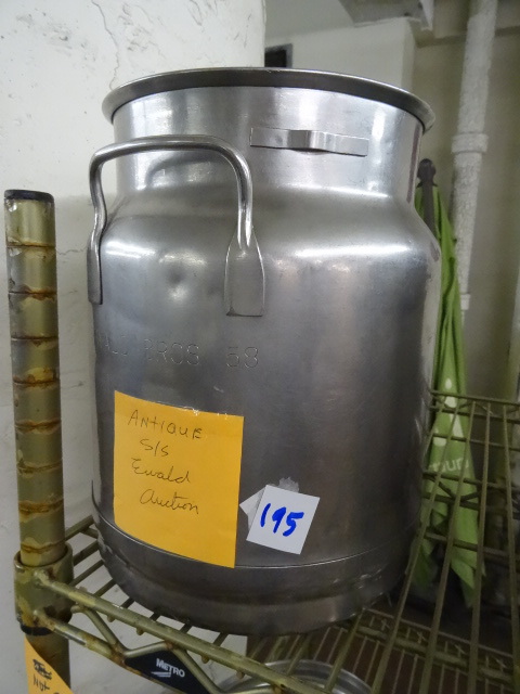 lot 195 image: Ewald Brothers Milk Can, Vintage