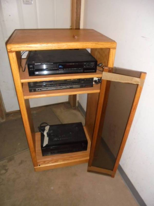 Stereo Cabinet with EquipmentElectronics