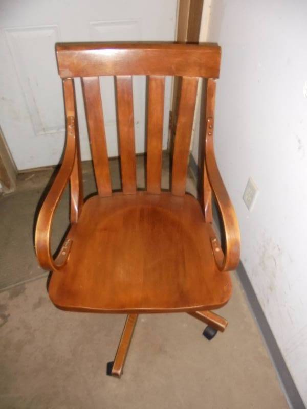 Wood Office Chair, 35x21x18
