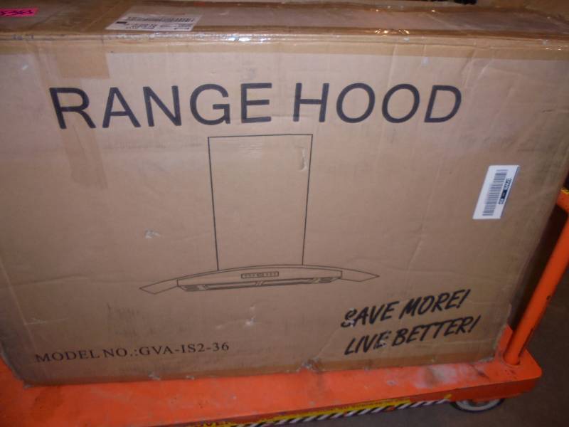 36 StainlessGlass Range Hood, Model GVA152-36