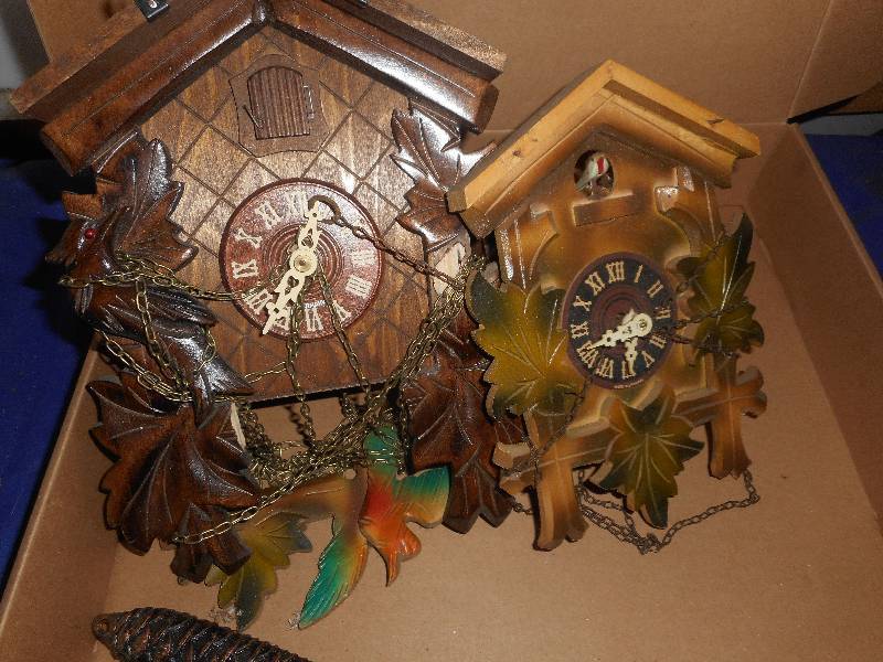 lot 45 image: 2 COOKOO CLOCKS FOR PARTS