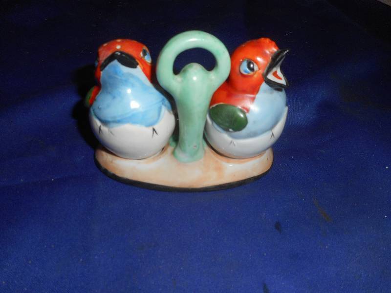 lot 61 image: antique german salt and pepper shakers