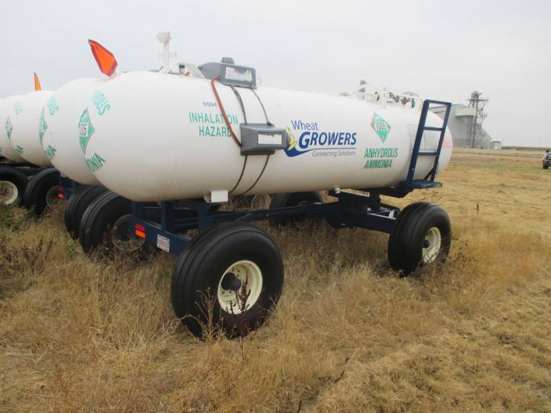 Twin 1000 gal Anhydrous Tanks
