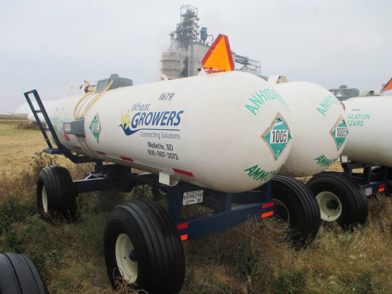 Twin 1000 gal Anhydrous Tanks