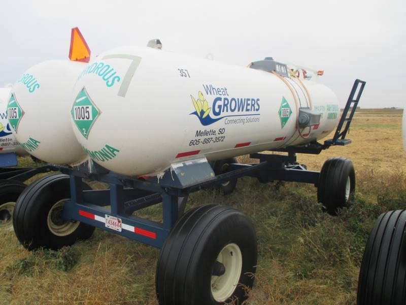 Twin 1000 gal Anhydrous Tanks