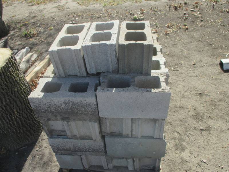Pallet of Cement Blocks