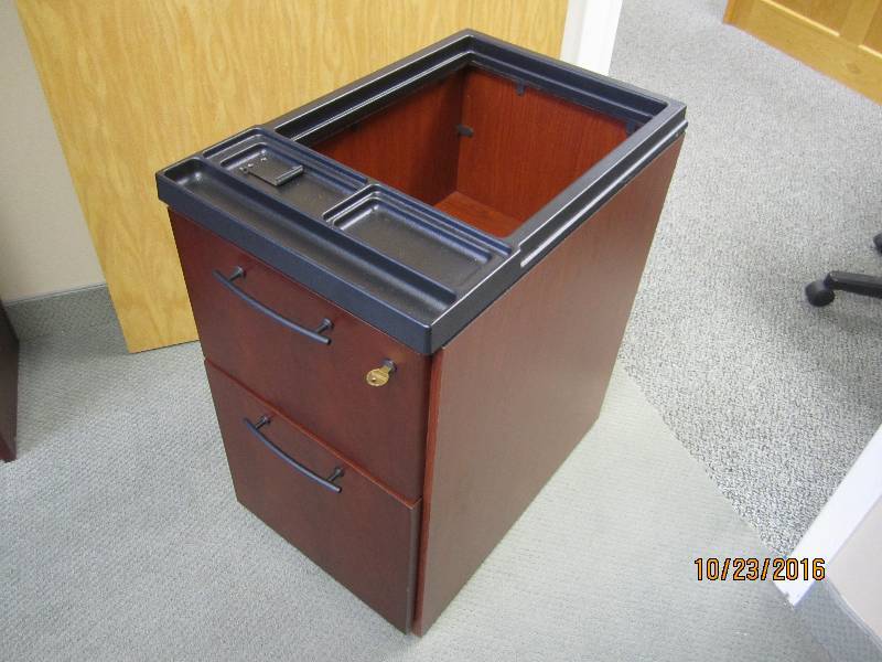 Solid wood rolling file cabinet, 15...