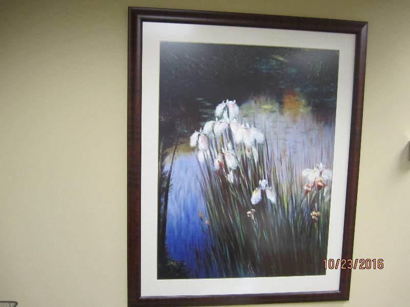 37 x 47 floral print...