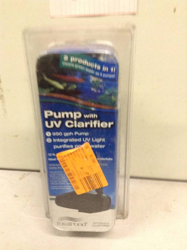 lot 38 image: Pump UV Clarifier 950 gph Pump