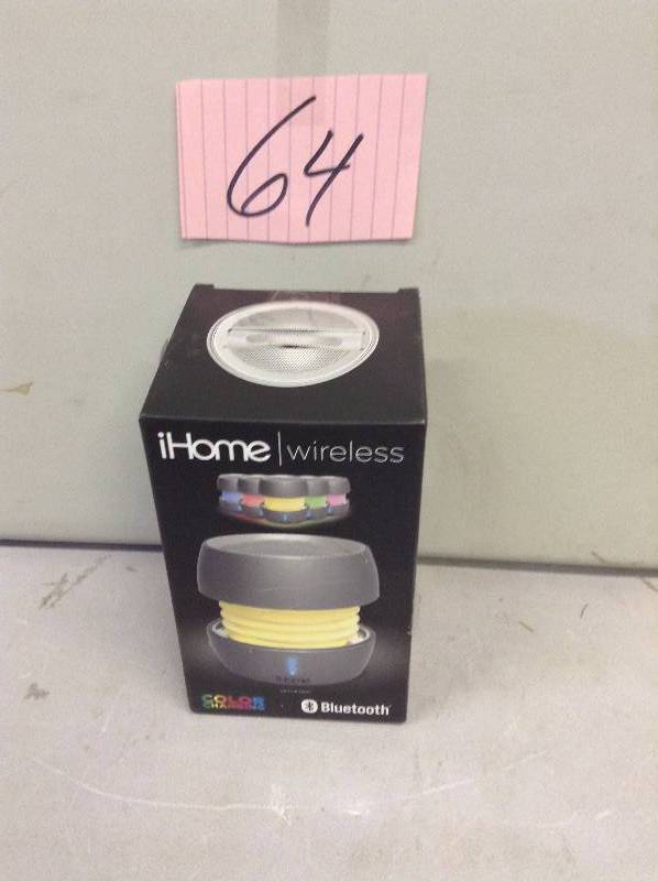 lot 64 image: iHome wireless speaker