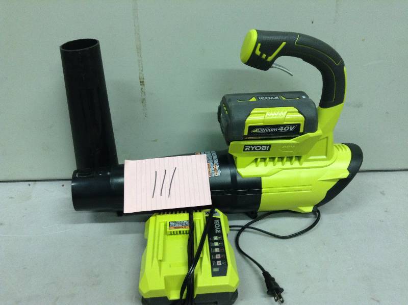 lot 111 image: Ryobi 40V Lithium cordless Jet Fan Blower Never used
