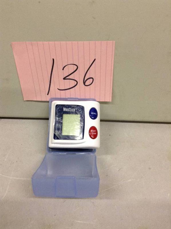 lot 136 image: Wrist Blood Preassure Monitor Never used