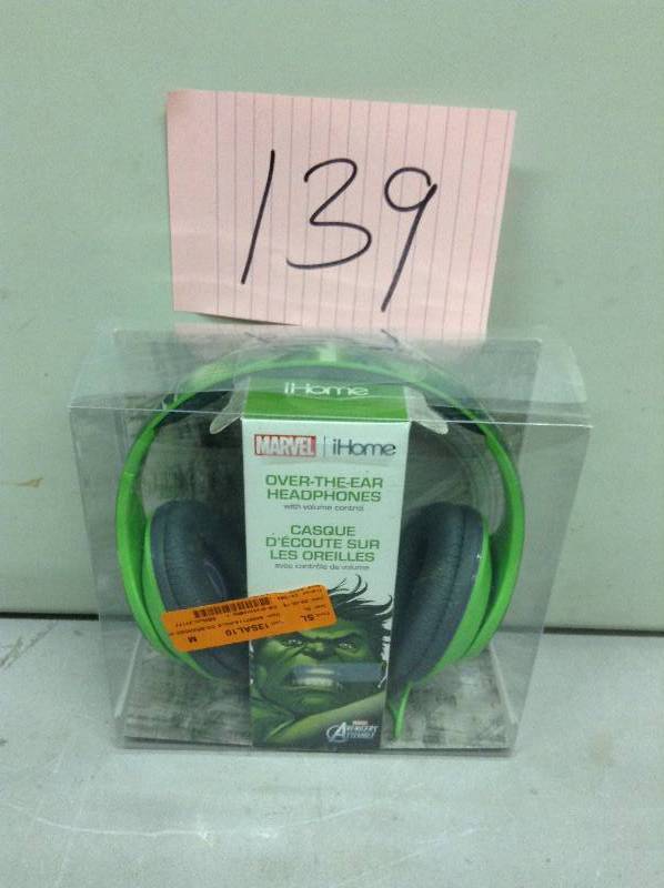 lot 139 image: iHome Over the ear Headphones Avengers