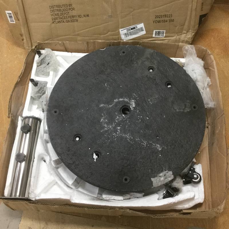 Umbrella Base Wheels slight damage on bottom edge