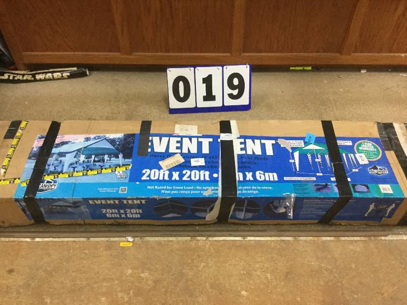 Event Tent 20 x 20 stock and actual photos used to display item
