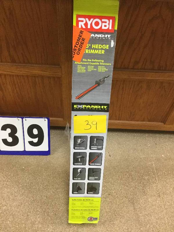 Ryobi Expand-It 17-12 in. Universal Hedge Trimmer Attachment Never used