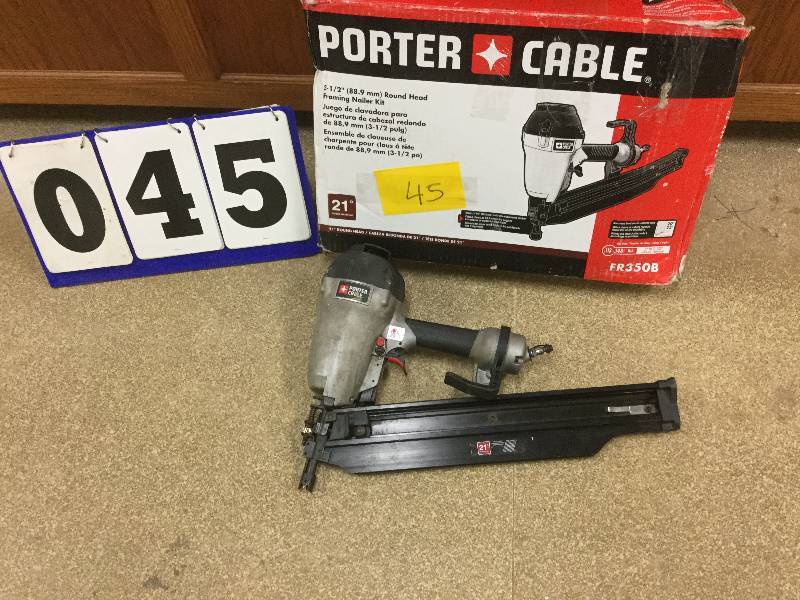 PORTER-CABLE FR350B 3-12-Inch Full Round Framing Nailer used