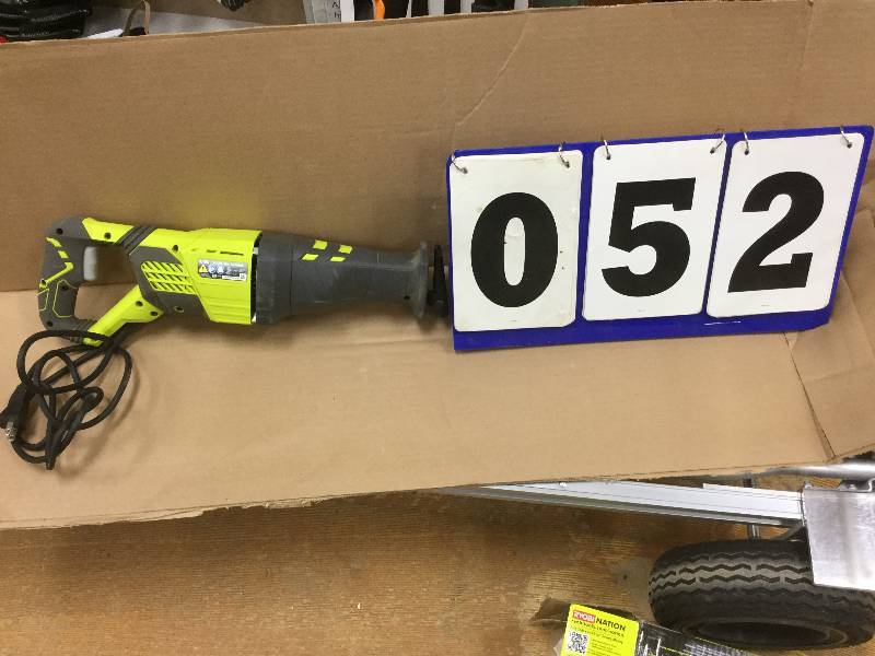 Ryobi 12 Amp Reciprocating Saw used in working condition