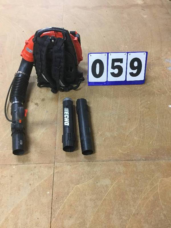ECHO 215 MPH 510 CFM 58.2cc Gas Backpack Blower with Tube Throttle-PB-580T in Like New working condition
