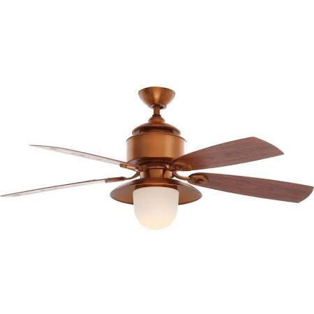 Hampton Bay Copperhead 52 Weathered Copper Ceiling Fan With Wall