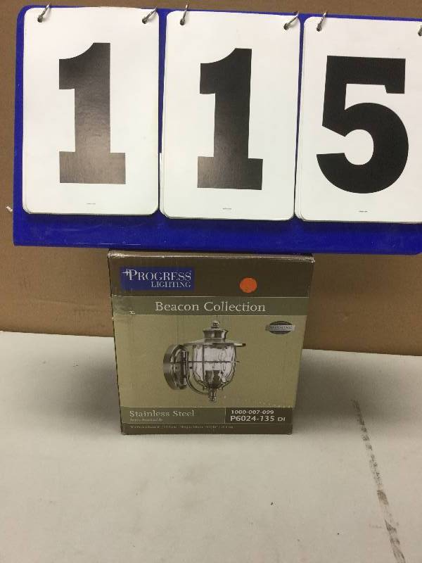Progress Lightning  Stainless Steel Lantern Model P6024 Never used