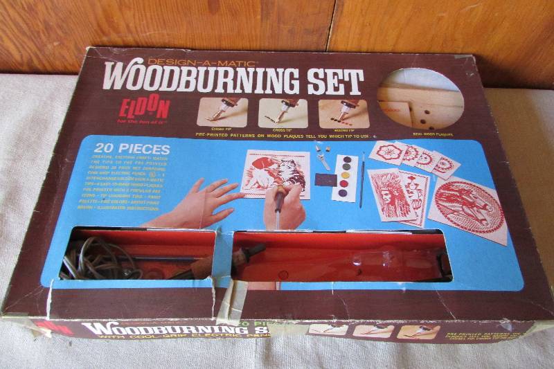 Vintage Woodburning Set