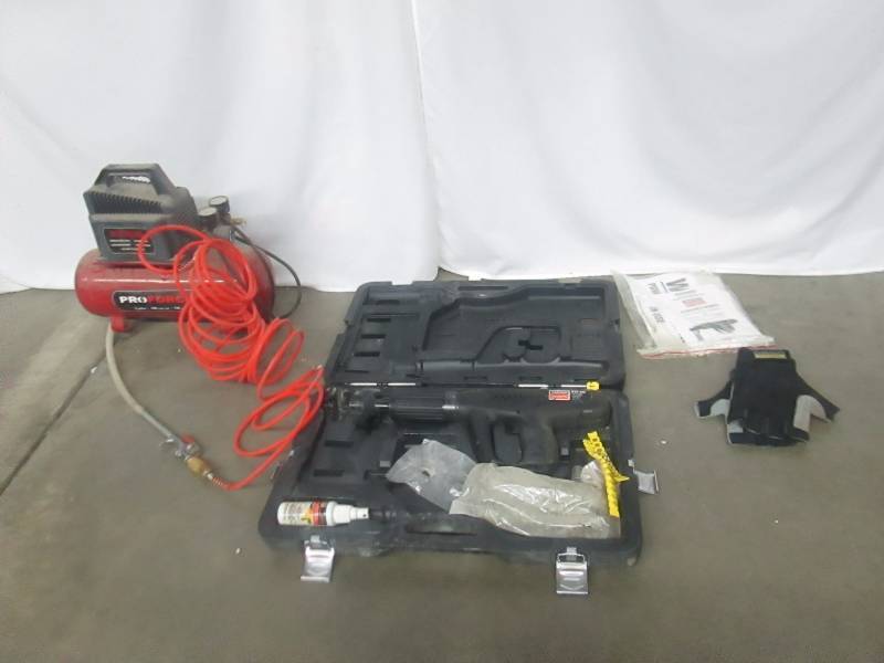 lot 33 image: ProForce Air Compressor and Simpson Strong-Tie Power Actuated Automatic Tool