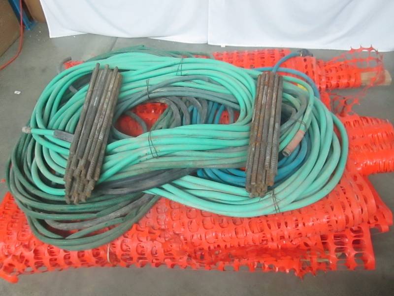 lot 53 image: Snow Fencing, Rebar Stakes and 6 Hoses
