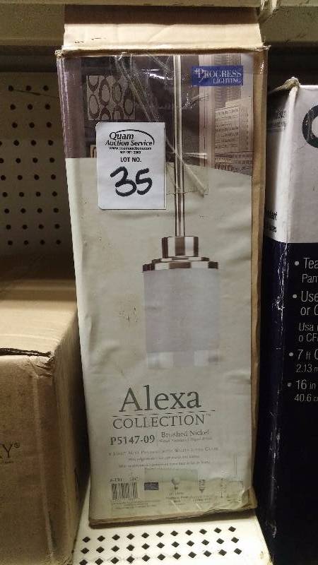 Alexa Brushed Nickel Mini Pendant