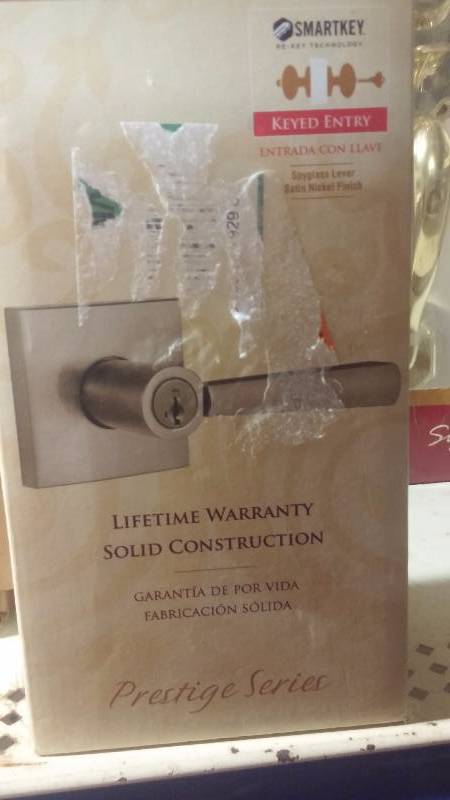 Baldwin keyed door lock