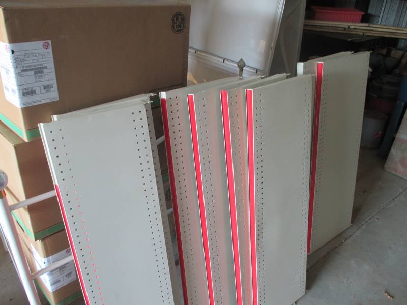 (8) Metal Shelves